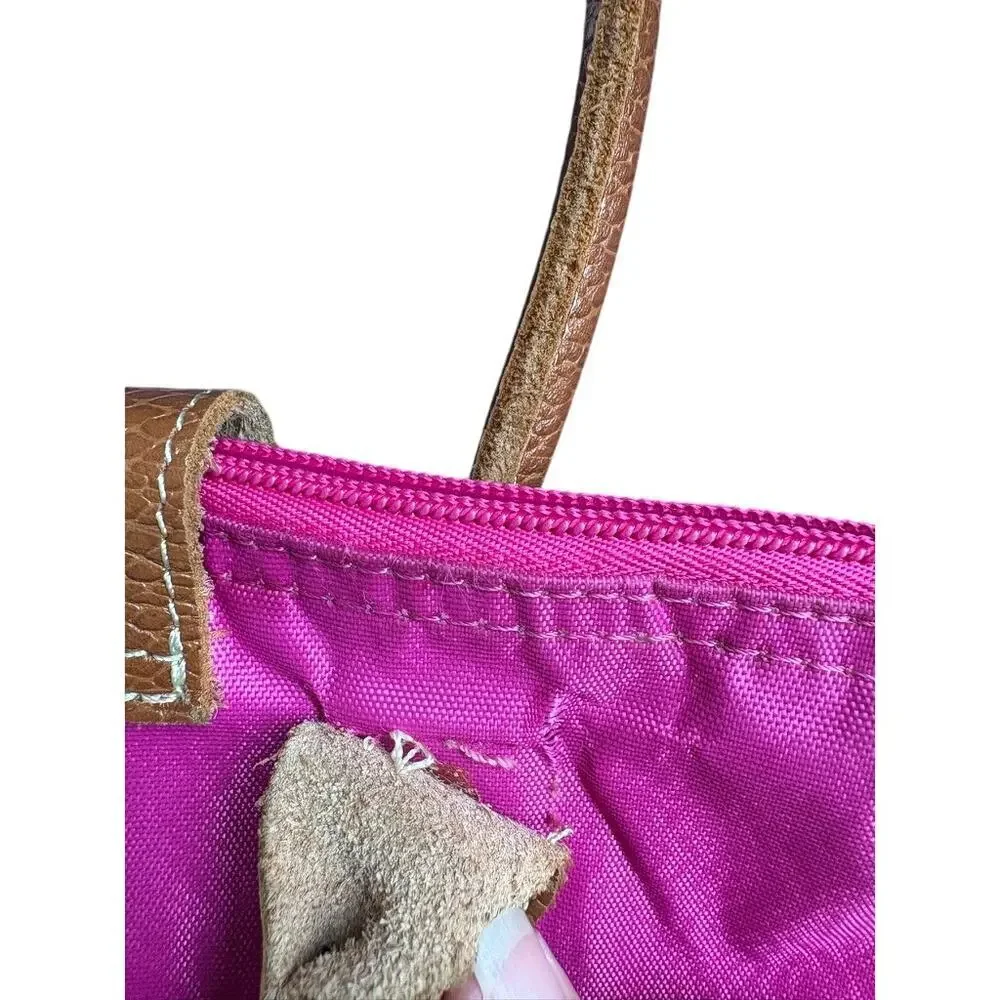 Women’s Longchamp Le Pliage‎ Small Tote Bag - Pink Nylon & Leather - Pre-Owned
